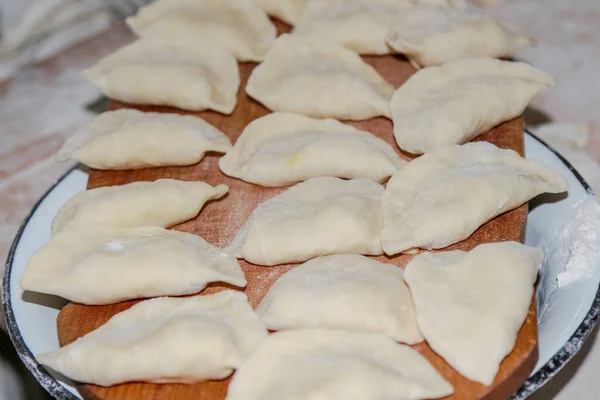 Bolinhos Farinha Balcão Cozinha — Fotografia de Stock