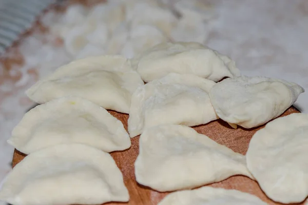 Bolinhos Farinha Balcão Cozinha — Fotografia de Stock