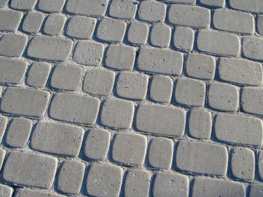 Kaldırımda ve kaldırımda arka plan ve dokular için renkli beton kaldırım