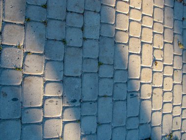 Kaldırımda ve kaldırımda arka plan ve dokular için renkli beton kaldırım