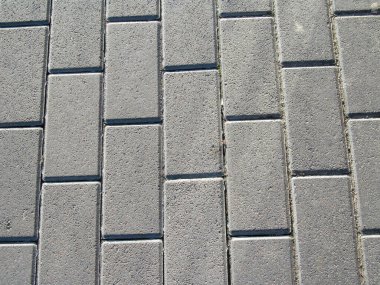 Kaldırımda ve kaldırımda arka plan ve dokular için renkli beton kaldırım
