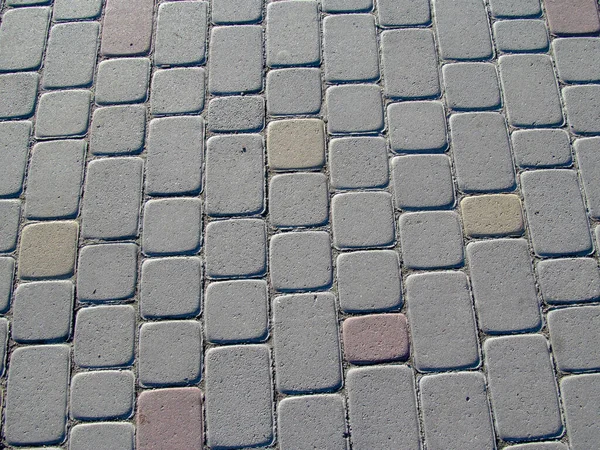 Pavé Béton Coloré Sur Trottoir Trottoir Pour Les Décors Les — Photo