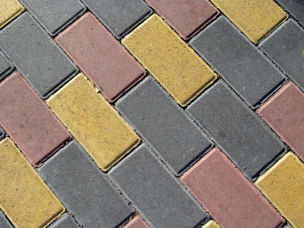 Colored Concrete Pavement Sidewalk Sidewalk Backgrounds Textures — Stock Photo, Image