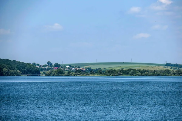 Panorama Över Europas Största Konstgjorda Damm — Stockfoto