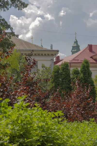 Тонкова Вежа Старої Польської Церкви — стокове фото