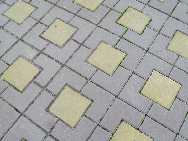 歩道上のコンクリート舗装の背景の質感 — ストック写真