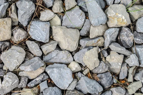 Textuur Van Kleine Grijze Steen Grond — Stockfoto