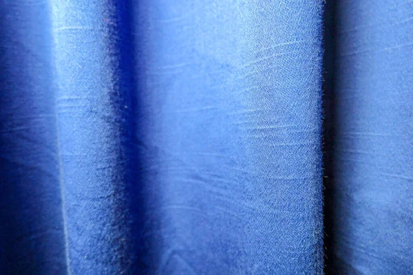 Blue Vertical Old Curtains Cornices — Stock Photo, Image
