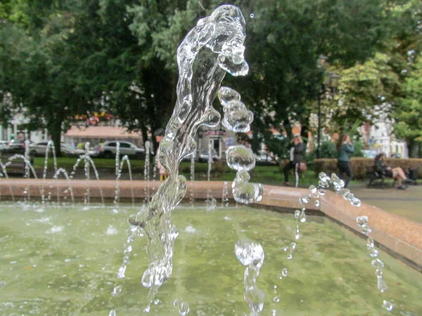 Jets Water Fountain Park September — Stock fotografie