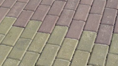 Kaldırımda beton kaldırım dokusu