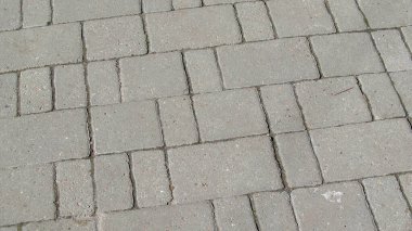 Kaldırımda beton kaldırım dokusu