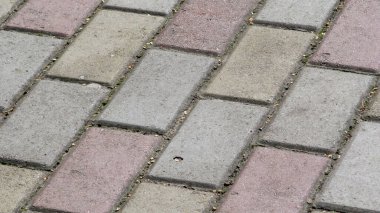 Kaldırımda beton kaldırım dokusu