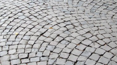 Kaldırımda beton kaldırım dokusu