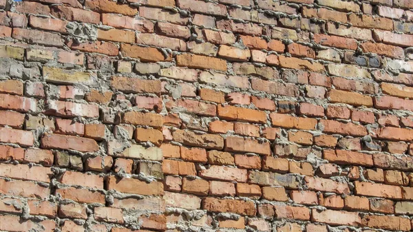 Textuur Van Oude Gele Bakstenen Muur Voor Achtergronden — Stockfoto