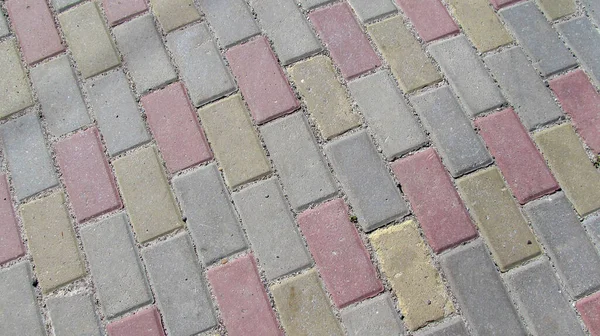 Texture Della Pavimentazione Cemento Sul Marciapiede — Foto Stock