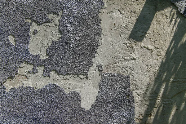 Γκρι Μαύρο Τσιμεντένιο Παλιό Τοίχο — Φωτογραφία Αρχείου