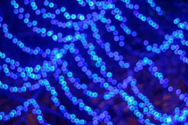 Güzel renkli ışıkların odak noktasını kapat