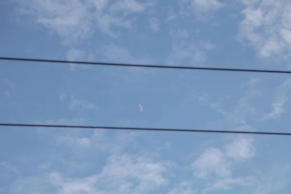 Ciel Bleu Été Par Beau Temps — Photo