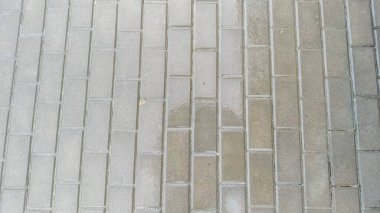 Kaldırımdaki gri kaldırım taşlarının dokusu