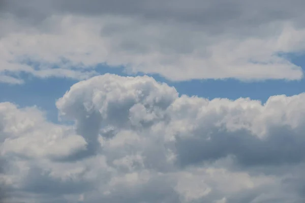 Langit Biru Dan Awan Abu Abu Dalam Cuaca Baik Latar — Stok Foto