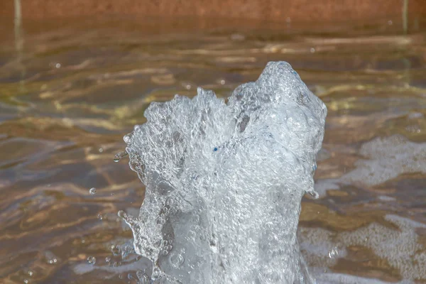 Jets Agua Una Fuente Ciudad Agosto —  Fotos de Stock