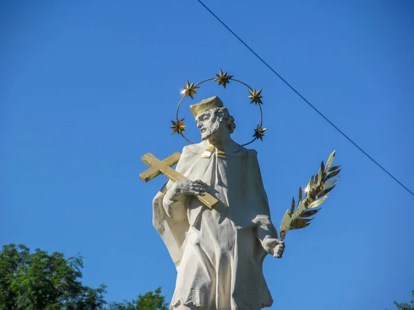 Monumento San Jan Nepomuk Santo Patrón República Checa Ríos Puentes — Foto de Stock