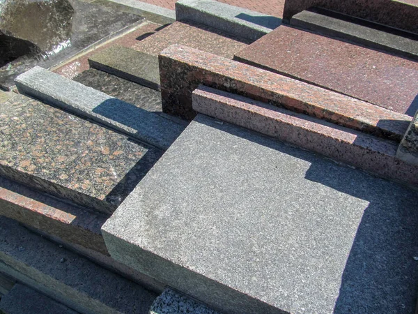 Granieten Stenen Textuur Voor Achtergronden September — Stockfoto