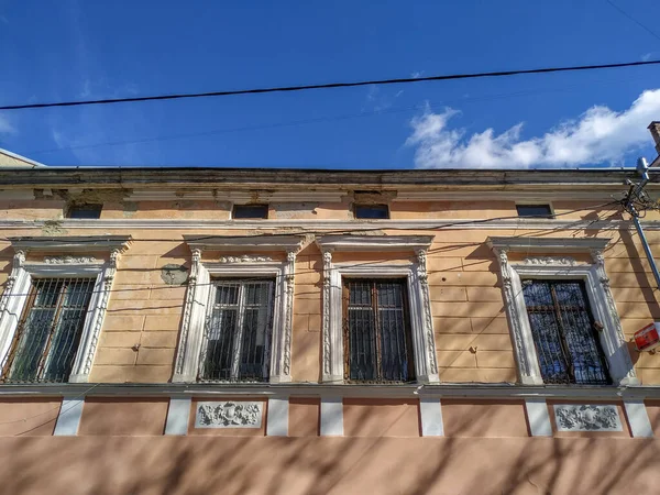 Facade Old House City 100 Years Old — Stock Photo, Image