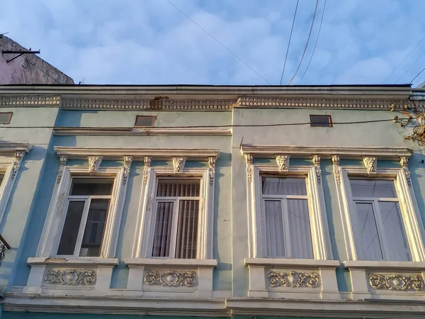Facade Old House City 100 Years Old — Stock Photo, Image