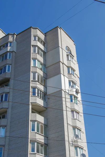 Bâtiment Résidentiel Plusieurs Étages Façade — Photo