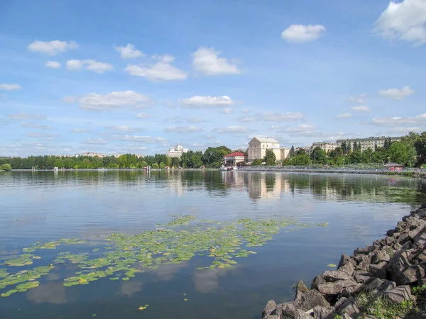 Pleso Ternopil Pond September General View City Ukraine — Stock Photo, Image