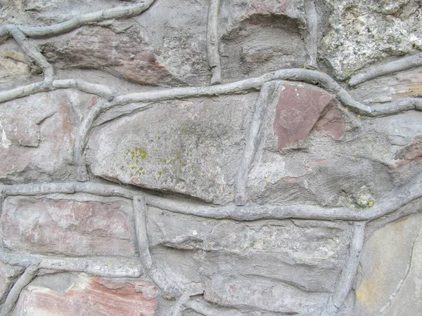 石头墙纹理背景 — 图库照片