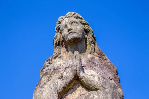 Monument Voor Jezus Christus Christelijke Begraafplaats — Stockfoto