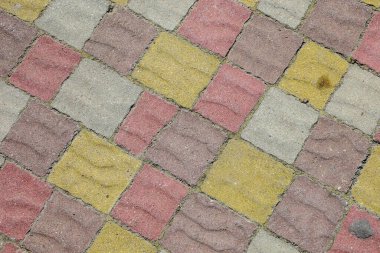 Kaldırımdaki beton kaldırımın dokusu