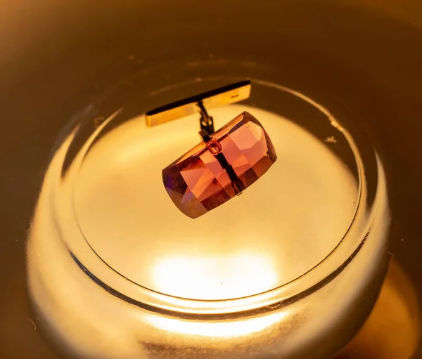 Gul Vacker Kristall Bärnsten För Smycken — Stockfoto