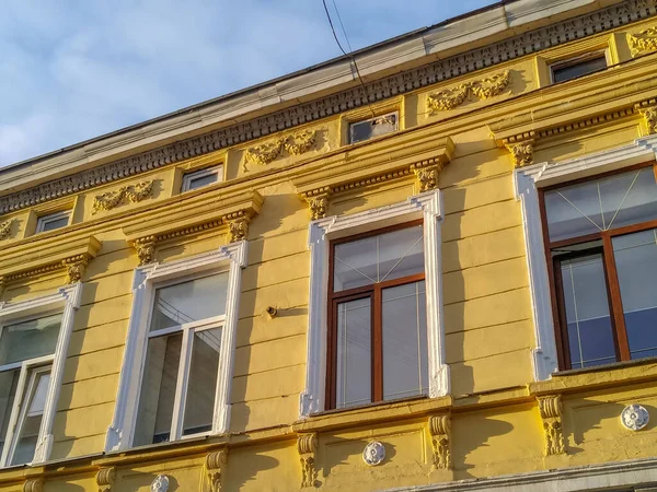 Fachada Una Casa Antigua Una Ciudad Más 100 Años — Foto de Stock