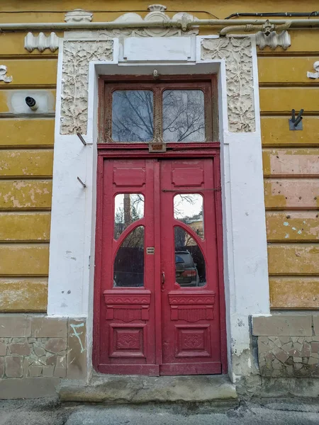 Ancient Wooden Door City — Stock Photo, Image