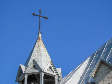 Polonya Katolik Kilisesi ya da mezarlık şapeli 1864 yılında inşa edilmiştir. Ternopil, Ukrayna