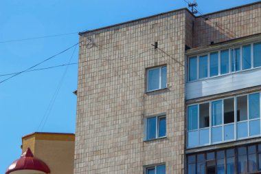 Ternopil, Ukrayna 'da çok katlı bir bina.