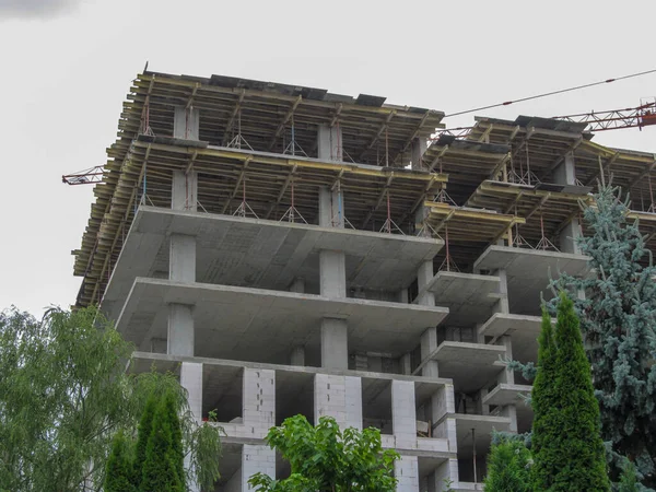 Construction Apartment Building City Concrete — Stock Photo, Image