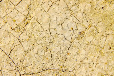 Sıcak havada taş ocağında sarı kum dokusu