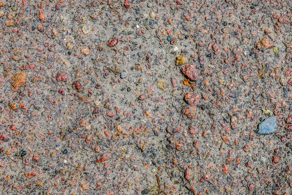 Textuur Van Asfaltstenen Zand Grond — Stockfoto