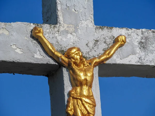 Зображення Ісуса Христа Короною Тернини Голові Його Камені — стокове фото