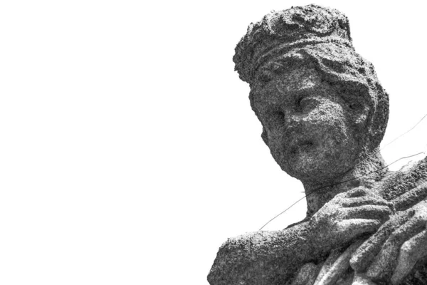 Скульптура Хлопчика Ангела Могилі — стокове фото