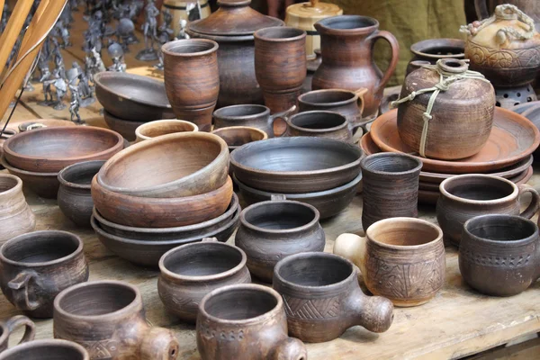 Crockery early middle ages — Stockfoto