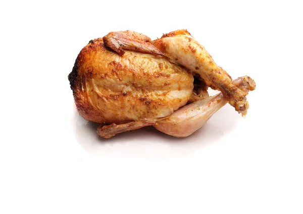 Gebakken kip met een gouden, knapperige korst — Stockfoto