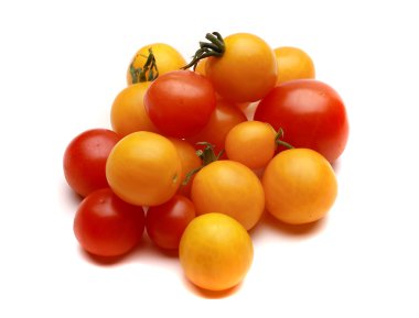 tomatoes, cherry tomatoes red and yellow, cucumbers