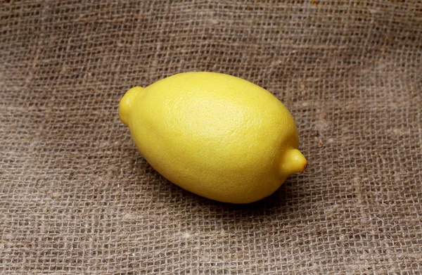 Amarillo limón y menta sobre fondo aislado —  Fotos de Stock
