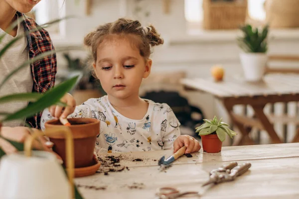 Pequena Menina Cabelos Escuros Raça Mista Com Sua Mãe Está — Fotografia de Stock