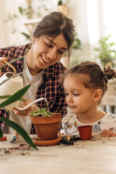 Mixed Race Family Young Happy Woman Three Year Old Daughter — Stock Photo, Image